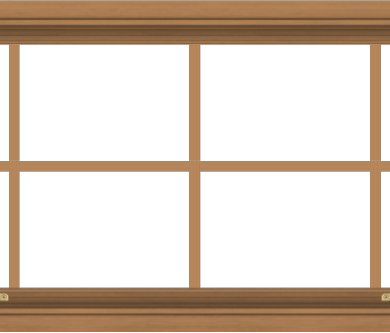 WDMA 48x20 (47.5 x 19.5 inch) Oak Wood Green Aluminum Push out Awning Window with Colonial Grids Interior