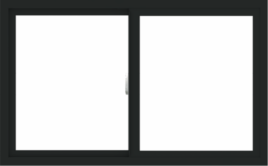 WDMA 48x30 (47.5 x 29.5 inch) Vinyl uPVC Black Slide Window without Grids Interior