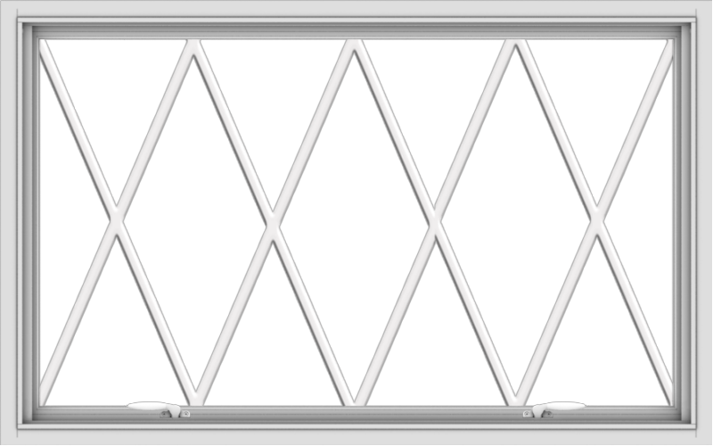 48x30-white-vinyl-push-out-awning-window-without-grids-6 WDMA 48x30 (47.5 x 29.5 inch) White uPVC Vinyl Push out Awning Window without Grids with Victorian Grills