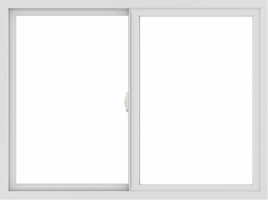 WDMA 48x36 (47.5 x 35.5 inch) Vinyl uPVC White Slide Window without Grids Interior