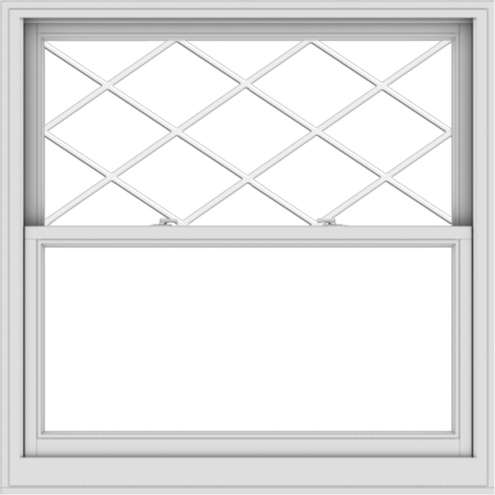 WDMA 48x48 (47.5 x 47.5 inch)  Aluminum Single Double Hung Window with Diamond Grids