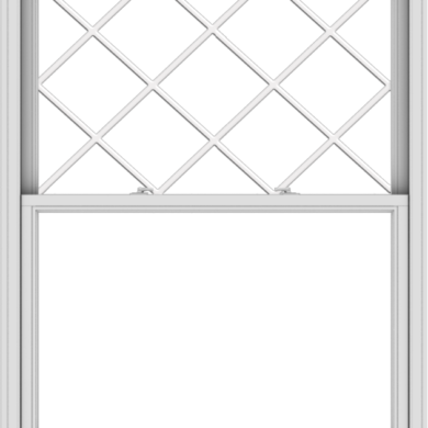 WDMA 48x61 (47.5 x 60.5 inch)  Aluminum Single Double Hung Window with Diamond Grids