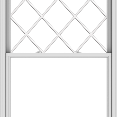 WDMA 48x72 (47.5 x 71.5 inch)  Aluminum Single Double Hung Window with Diamond Grids