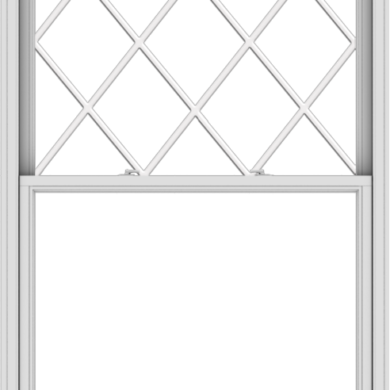 WDMA 48x78 (47.5 x 77.5 inch)  Aluminum Single Double Hung Window with Diamond Grids