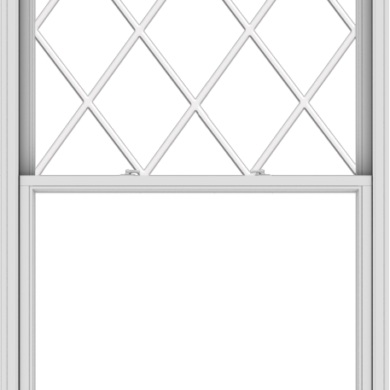 WDMA 48x84 (47.5 x 83.5 inch)  Aluminum Single Double Hung Window with Diamond Grids