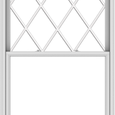 WDMA 48x90 (47.5 x 89.5 inch)  Aluminum Single Double Hung Window with Diamond Grids