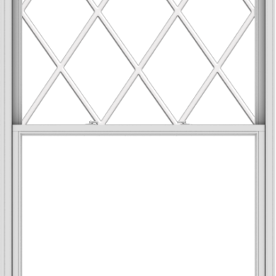 WDMA 54x102 (53.5 x 101.5 inch)  Aluminum Single Double Hung Window with Diamond Grids