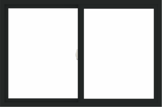 WDMA 54x36 (53.5 x 35.5 inch) Vinyl uPVC Black Slide Window without Grids Interior