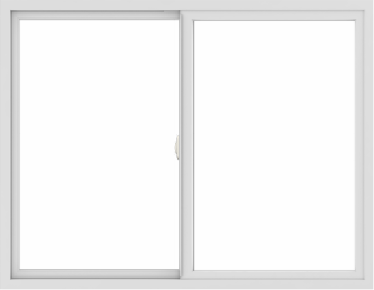 WDMA 54x42 (53.5 x 41.5 inch) Vinyl uPVC White Slide Window without Grids Interior