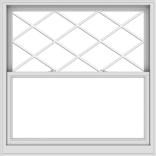 WDMA 54x54 (53.5 x 53.5 inch)  Aluminum Single Double Hung Window with Diamond Grids