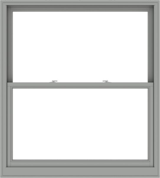WDMA 54x60 (53.5 x 59.5 inch)  Aluminum Single Double Hung Window without Grids-1