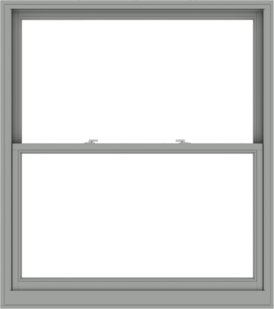 WDMA 54x61 (53.5 x 60.5 inch)  Aluminum Single Double Hung Window without Grids-1