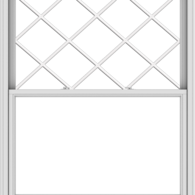 WDMA 54x66 (53.5 x 65.5 inch)  Aluminum Single Double Hung Window with Diamond Grids