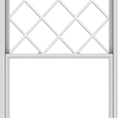 WDMA 54x78 (53.5 x 77.5 inch)  Aluminum Single Double Hung Window with Diamond Grids