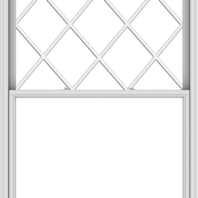 WDMA 54x84 (53.5 x 83.5 inch)  Aluminum Single Double Hung Window with Diamond Grids