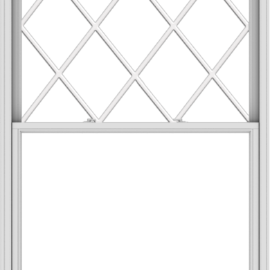 WDMA 54x90 (53.5 x 89.5 inch)  Aluminum Single Double Hung Window with Diamond Grids