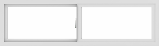 WDMA 60x18 (59.5 x 17.5 inch) Vinyl uPVC White Slide Window without Grids Interior