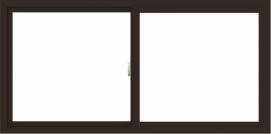 WDMA 60x30 (59.5 x 29.5 inch) Vinyl uPVC Dark Brown Slide Window without Grids Interior