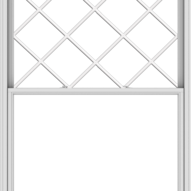 WDMA 60x78 (59.5 x 77.5 inch)  Aluminum Single Double Hung Window with Diamond Grids