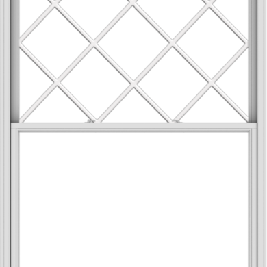 WDMA 60x84 (59.5 x 83.5 inch)  Aluminum Single Double Hung Window with Diamond Grids