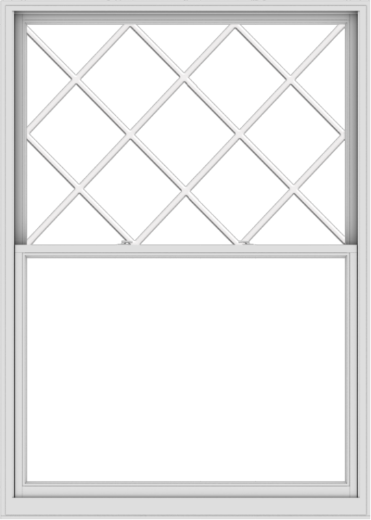 WDMA 60x84 (59.5 x 83.5 inch)  Aluminum Single Double Hung Window with Diamond Grids