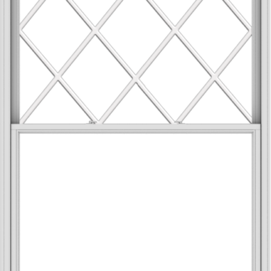 WDMA 60x96 (59.5 x 95.5 inch)  Aluminum Single Double Hung Window with Diamond Grids