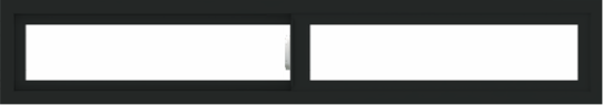 WDMA 66x12 (65.5 x 11.5 inch) Vinyl uPVC Black Slide Window without Grids Interior