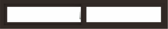 WDMA 66x12 (65.5 x 11.5 inch) Vinyl uPVC Dark Brown Slide Window without Grids Interior