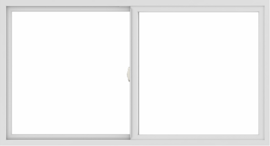 WDMA 66x36 (65.5 x 35.5 inch) Vinyl uPVC White Slide Window without Grids Interior