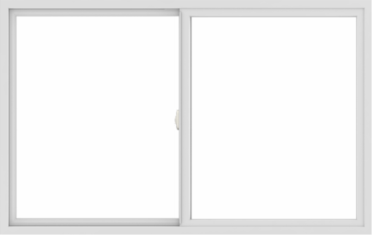 WDMA 66x42 (65.5 x 41.5 inch) Vinyl uPVC White Slide Window without Grids Interior