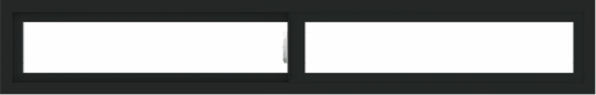 WDMA 72x12 (71.5 x 11.5 inch) Vinyl uPVC Black Slide Window without Grids Interior