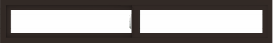 WDMA 72x12 (71.5 x 11.5 inch) Vinyl uPVC Dark Brown Slide Window without Grids Interior