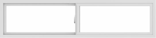 WDMA 72x18 (71.5 x 17.5 inch) Vinyl uPVC White Slide Window without Grids Interior
