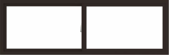 WDMA 72x24 (71.5 x 23.5 inch) Vinyl uPVC Dark Brown Slide Window without Grids Interior