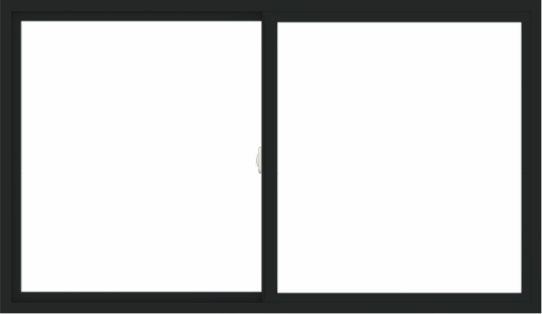 WDMA 72x42 (71.5 x 41.5 inch) Vinyl uPVC Black Slide Window without Grids Interior
