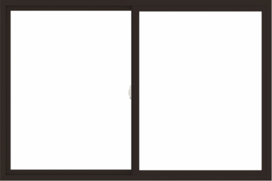 WDMA 72x48 (71.5 x 47.5 inch) Vinyl uPVC Dark Brown Slide Window without Grids Interior