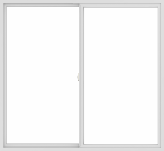 WDMA 72x66 (71.5 x 65.5 inch) Vinyl uPVC White Slide Window without Grids Interior