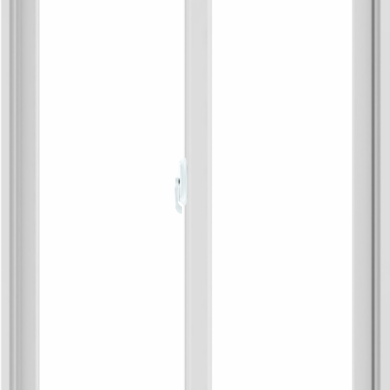 WDMA 36X60 (35.5 x 59.5 inch) White uPVC/Vinyl Sliding Window without Grids Interior