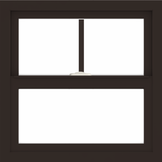 WDMA 24x24 (23.5 x 23.5 inch) Dark Bronze Aluminum Single and Double Hung Window with Fractional Grilles