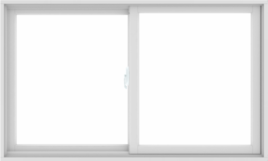 WDMA 60X36 (59.5 x 35.5 inch) White uPVC/Vinyl Sliding Window without Grids Interior