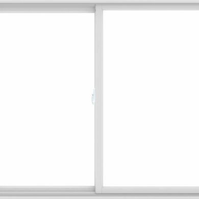 WDMA 72X60 (71.5 x 59.5 inch) White uPVC/Vinyl Sliding Window without Grids Interior