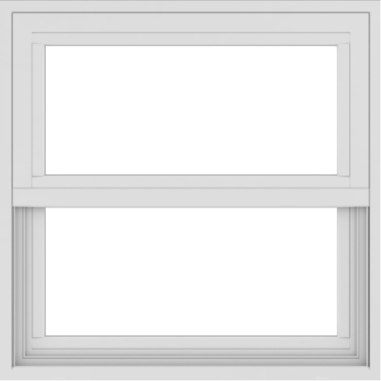 WDMA 24x24 (23.5 x 23.5 inch) White Aluminum Single and Double Hung Window without grids exterior