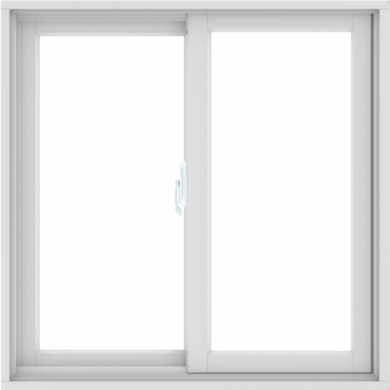WDMA 36X36 (35.5 x 35.5 inch) White uPVC/Vinyl Sliding Window without Grids Interior