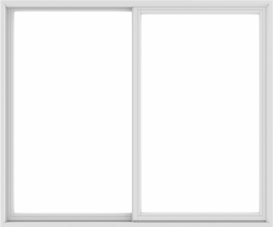 WDMA 72X60 (71.5 x 59.5 inch) White uPVC/Vinyl Sliding Window without Grids Exterior