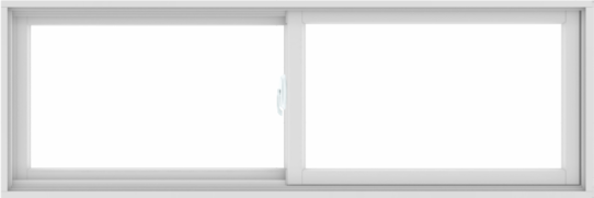 WDMA 72X24 (71.5 x 23.5 inch) White uPVC/Vinyl Sliding Window without Grids Interior