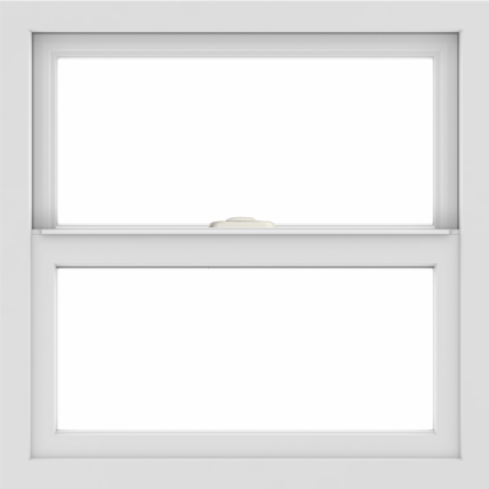 WDMA 24x24 (23.5 x 23.5 inch) White Aluminum Single and Double Hung Window without grids interior