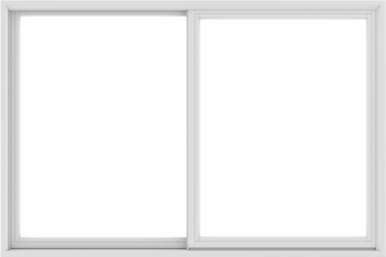 WDMA 72X48 (71.5 x 47.5 inch) White uPVC/Vinyl Sliding Window without Grids Exterior