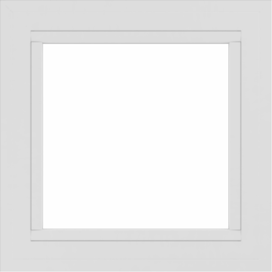 WDMA 24x24 (23.5 x 23.5 inch) White uPVC/Vinyl Picture Window without grids exterior