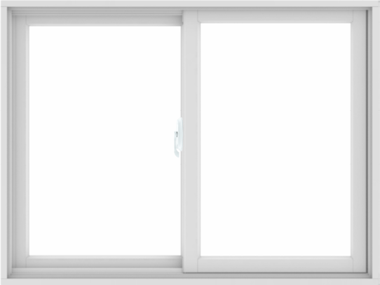 WDMA 48X36 (47.5 x 35.5 inch) White uPVC/Vinyl Sliding Window without Grids Interior