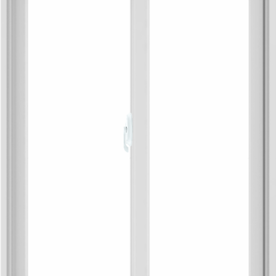 WDMA 36X48 (35.5 x 47.5 inch) White uPVC/Vinyl Sliding Window without Grids Interior